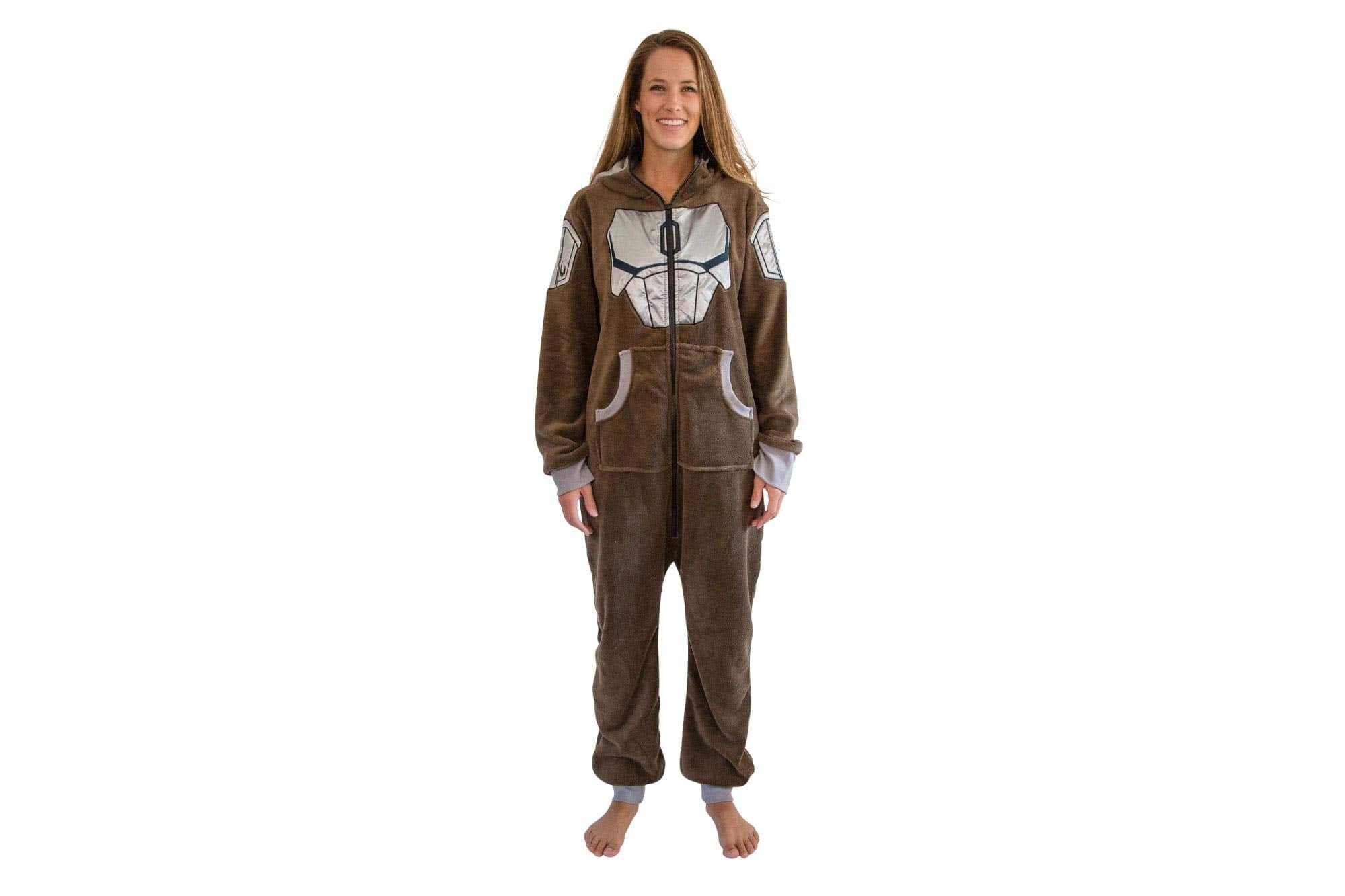 Star Wars: The Mandalorian Bounty Hunter Unisex Onesie | Small/Medium Brown