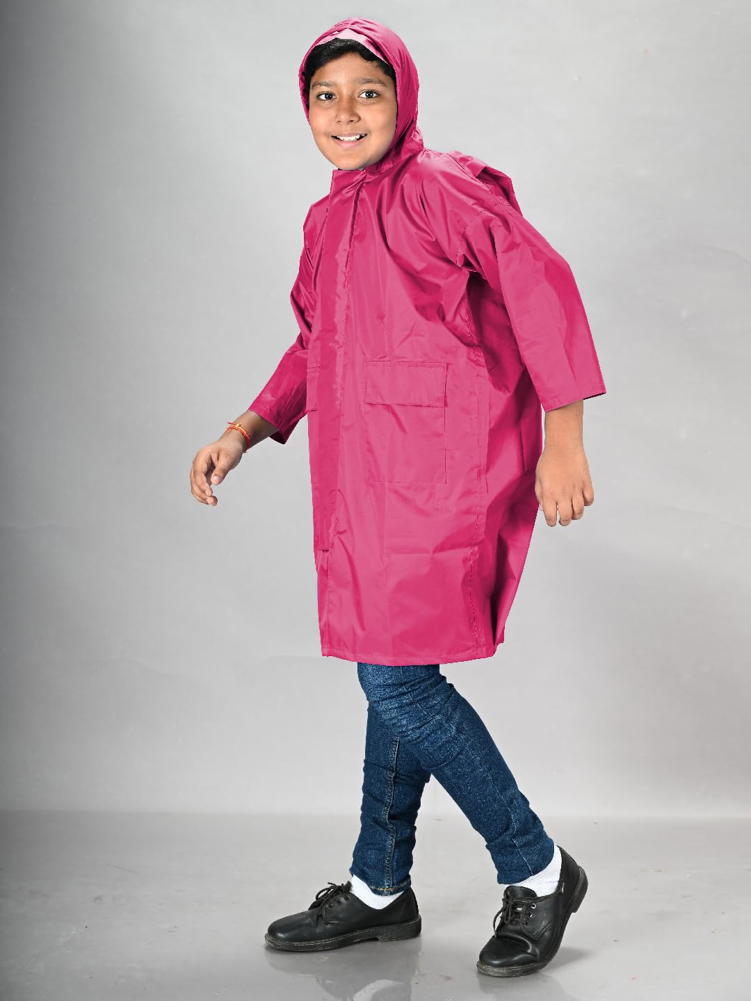 Lux Venus Boys Raincoat With School Bag Cover Pink