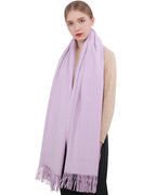 RIIQIICHY Winter Scarf for Women Lavender Pashmina Shawls Wraps for Evening Dresses Large Warm Soft Scarves