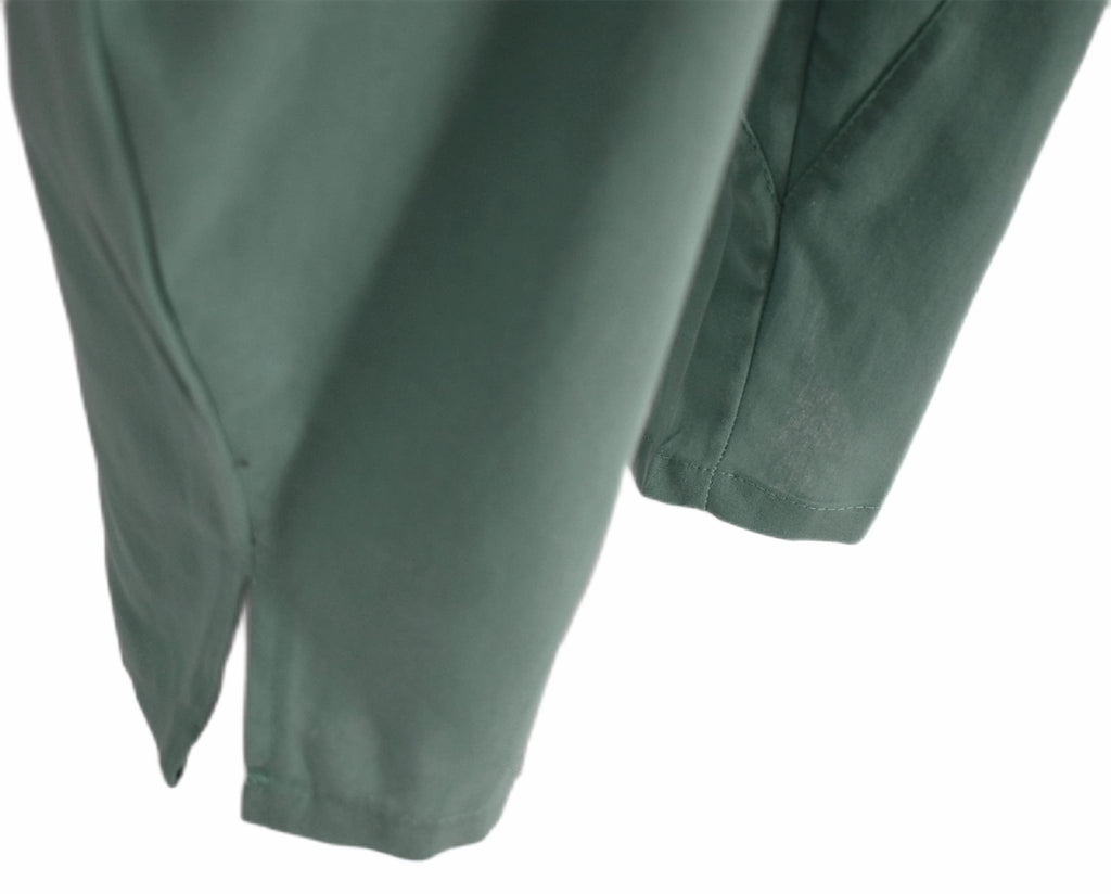 perdontoo Mens Linen Cotton Loose Fit Casual Lightweight Elastic Waist Summer Pants (XX-Large, Green)