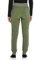 EDS Essentials Jogger Scrubs for Women, Drawstring Scrub Pants DK065P, XS Petite, Olive