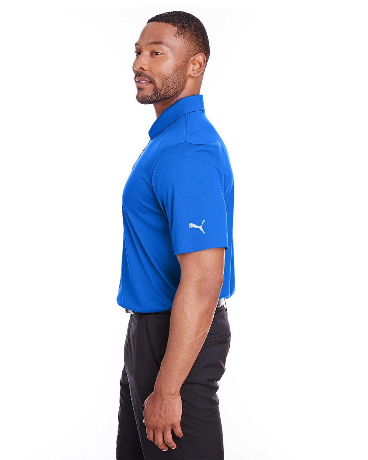 Mens Icon golf Polo - PUMA BLAcK - L(D0102H7DP52)