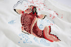 KH9197 Red Koi Embroidery Hoodie