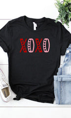 XOXO Hearts Cutout Graphic Tee T-Shirt PLUS