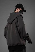 HiH38 Grey Layered Hoodie