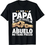 Camiseta de Hombre Ser Papa Es Un Honor Ser Abuelo – Regalo de Día del Padre Retro Grandpa Graphic Tee