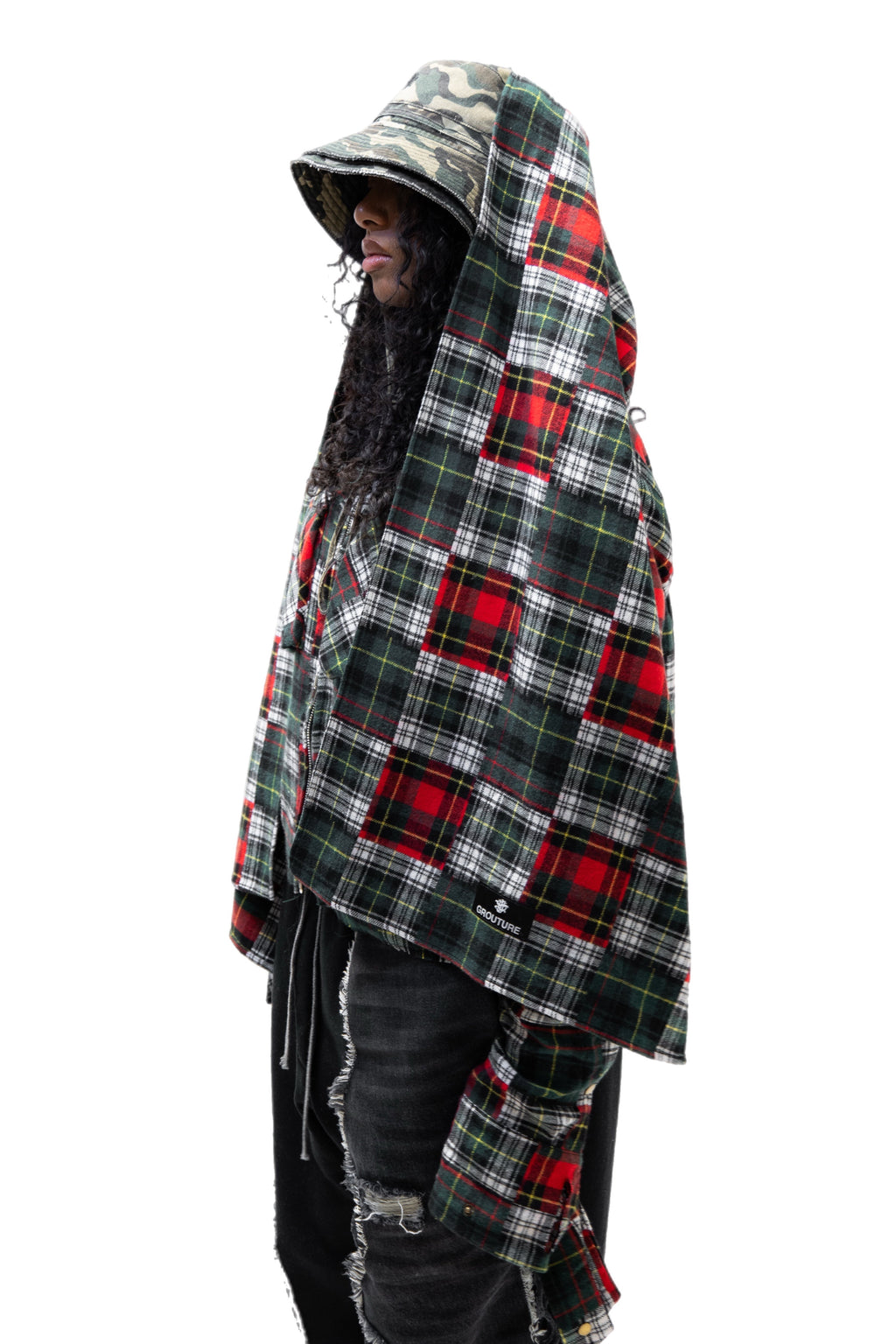 Multi Plaid Scarf Flannel