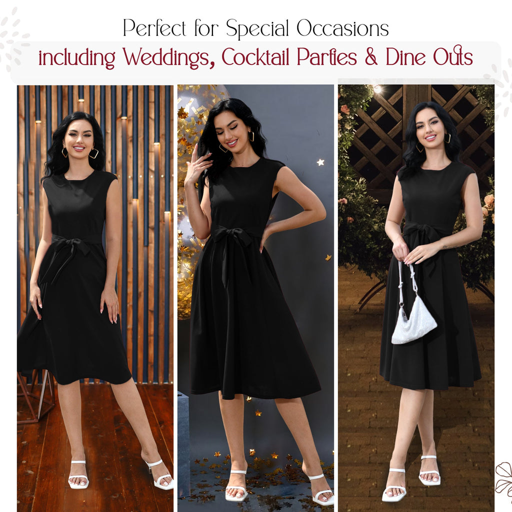 Womens Vintage Dresses - Bridesmaid & Prom Dress - Black