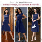 Womens Vintage Cocktail Dresses - Bridesmaid & Prom Dress - Royal Blue
