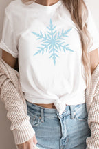 Snowflake Winter Season Freezing Cold Graphic Tee T-Shirt