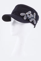 Beaded Dragonfly Cotton Cadet Hat