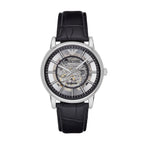 Emporio Armani Men's Automatic Black Crocodile Embossed Leather Watch (Model: AR1981)