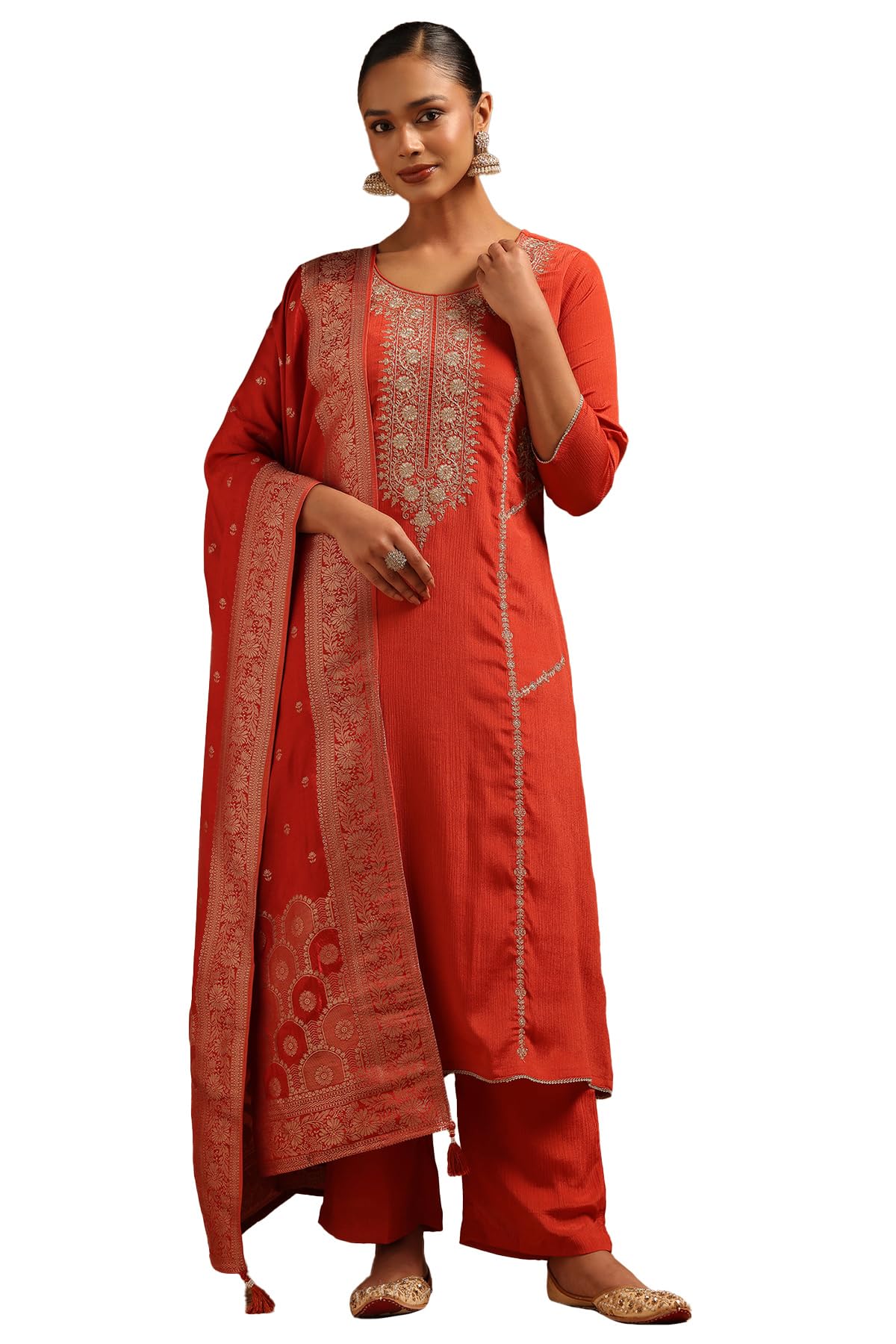 Soch Women Brocade Embroidered Salwar Suit Set