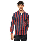 Pepe Jeans Cotton MenS Regular Fit Striped Shirts Red, Medium