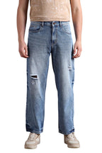 Hubberholme Men Cotton Washed Baggy Mid-Rise Jeans 11