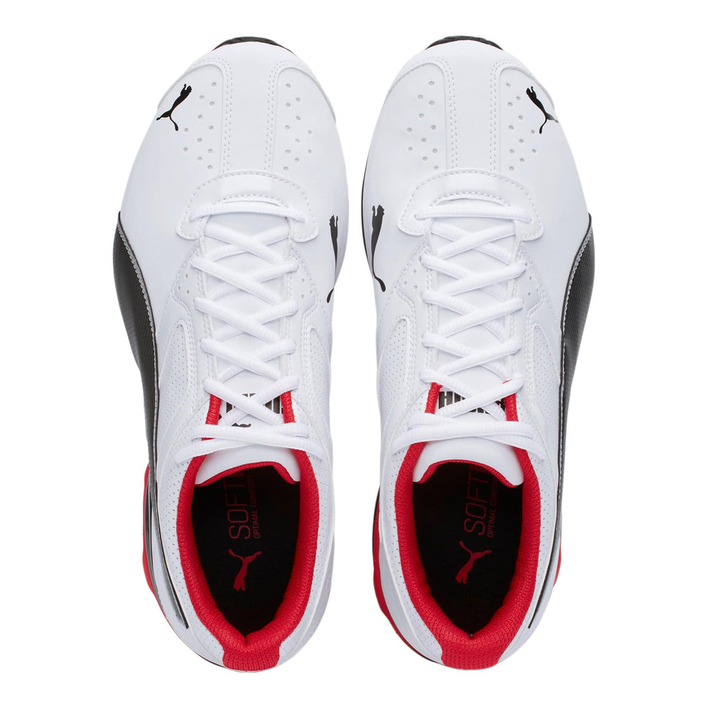 PUMA Men's TAZON 6 FM Cross Training Sneaker, Puma White-Puma Black-Puma Silver, 11