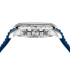 Nautica Men's NAPNSS214 NST Grey/Blue/Blue Silicone Strap Watch