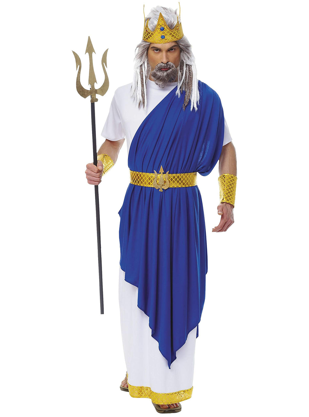 Costume Culture Men's Neptune Costume, White, Standard