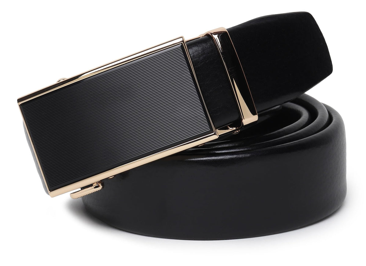 Zacharias MenS Texas Leather Belt With Autolock Buckle D25 (Black_3Xl) (Pack Of 1) 3