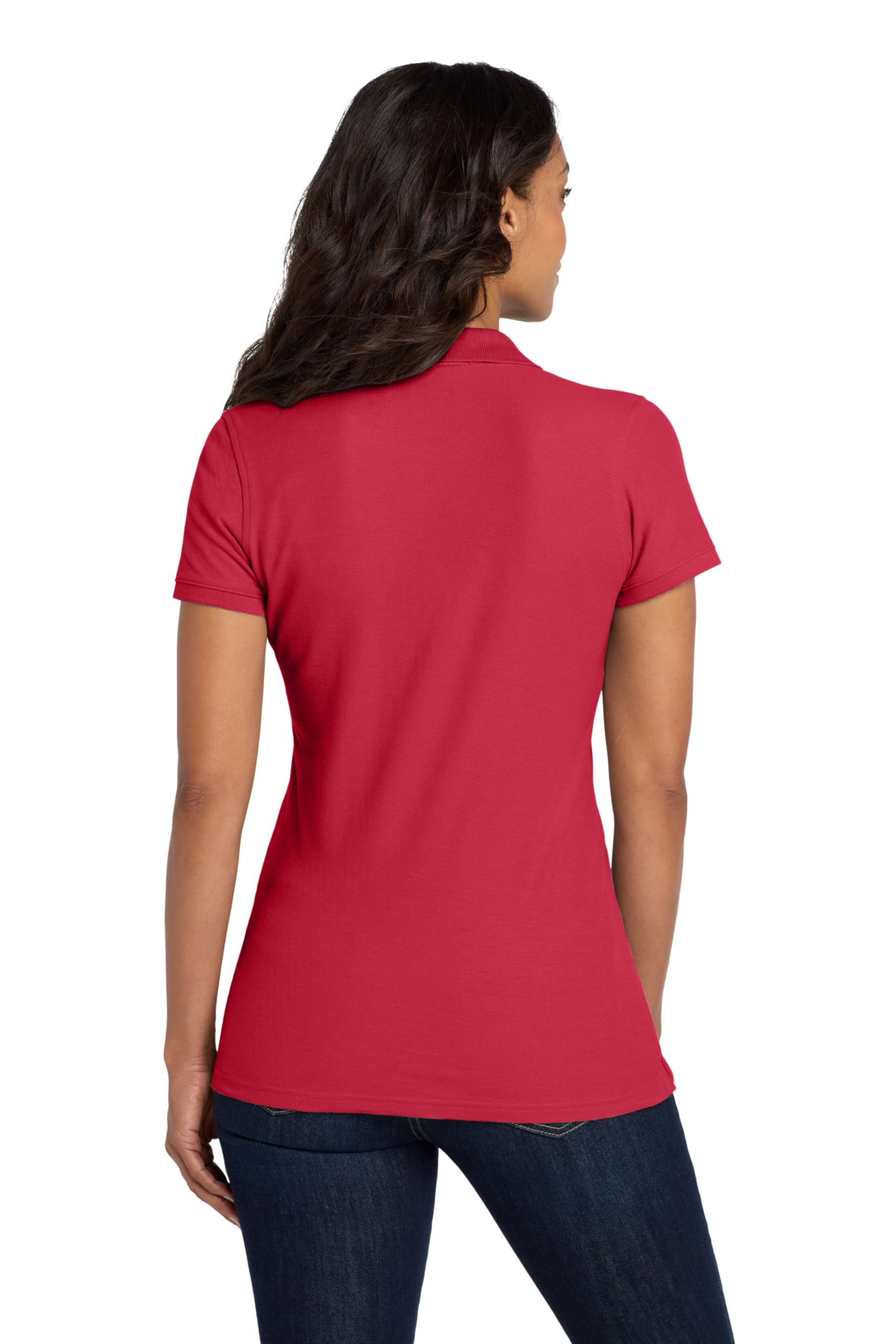 Port Authority Ladies core classic Pique Polo L100 Rich Red S