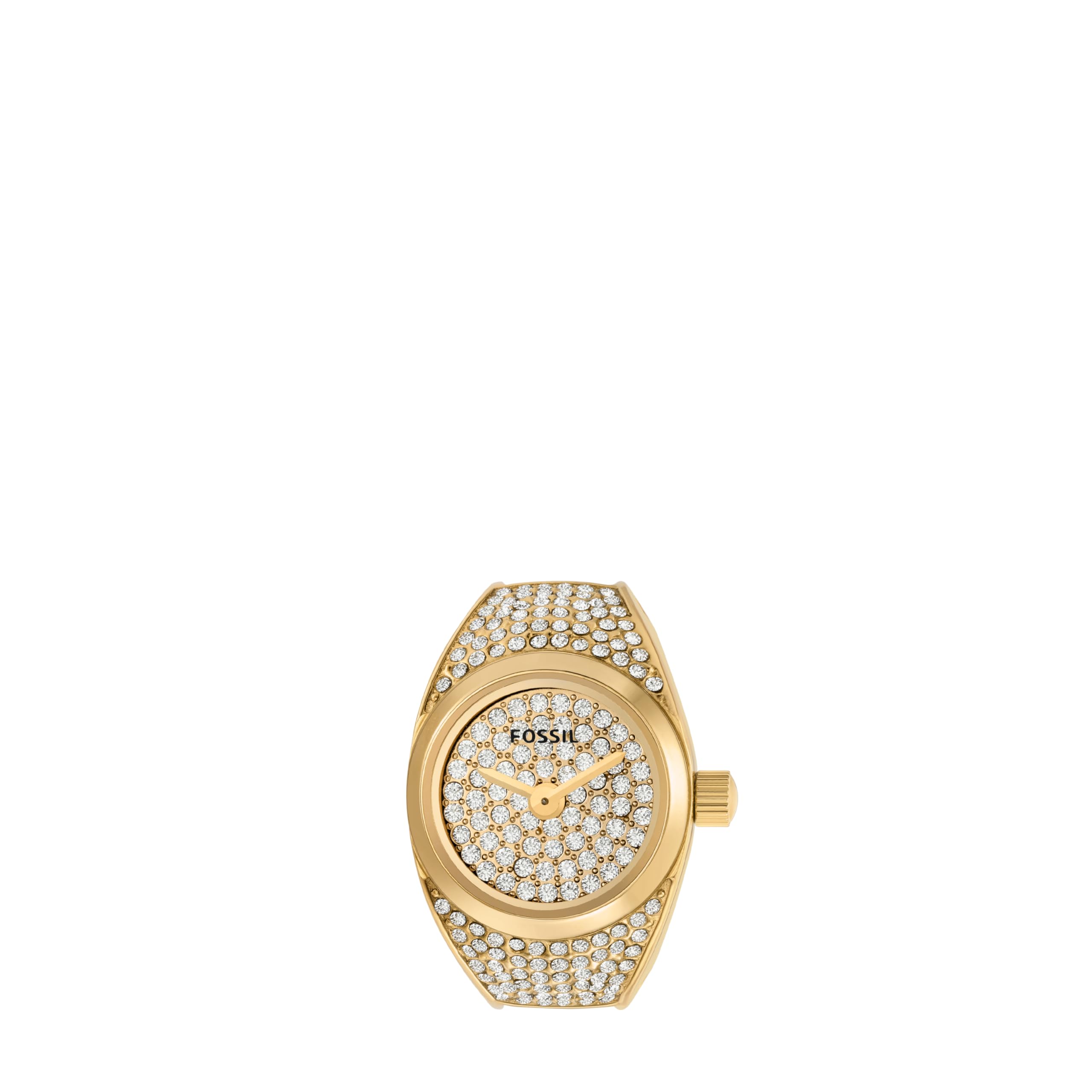 Fossil Women's Watch Ring Two-Hand Gold-Tone Stainless Steel Watches