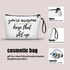 SEAMOON Special Gifts For Women,Canvas Zipper Pouch,Inspirational Gifts For Women Friends,Best Friends Birthday Gifts,Sister Bir