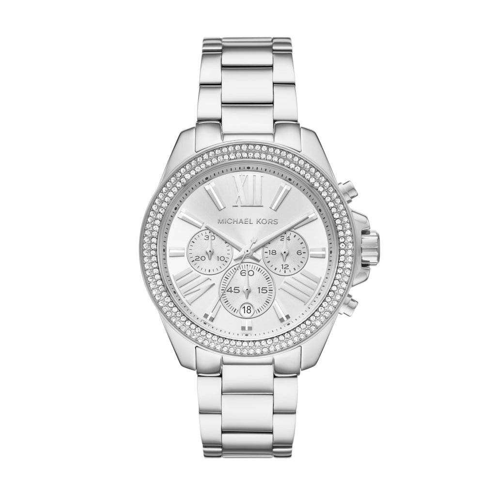 Michael Kors Wren Chronograph Silver-Tone Stainless Steel Women's Watch (Model: MK7429)