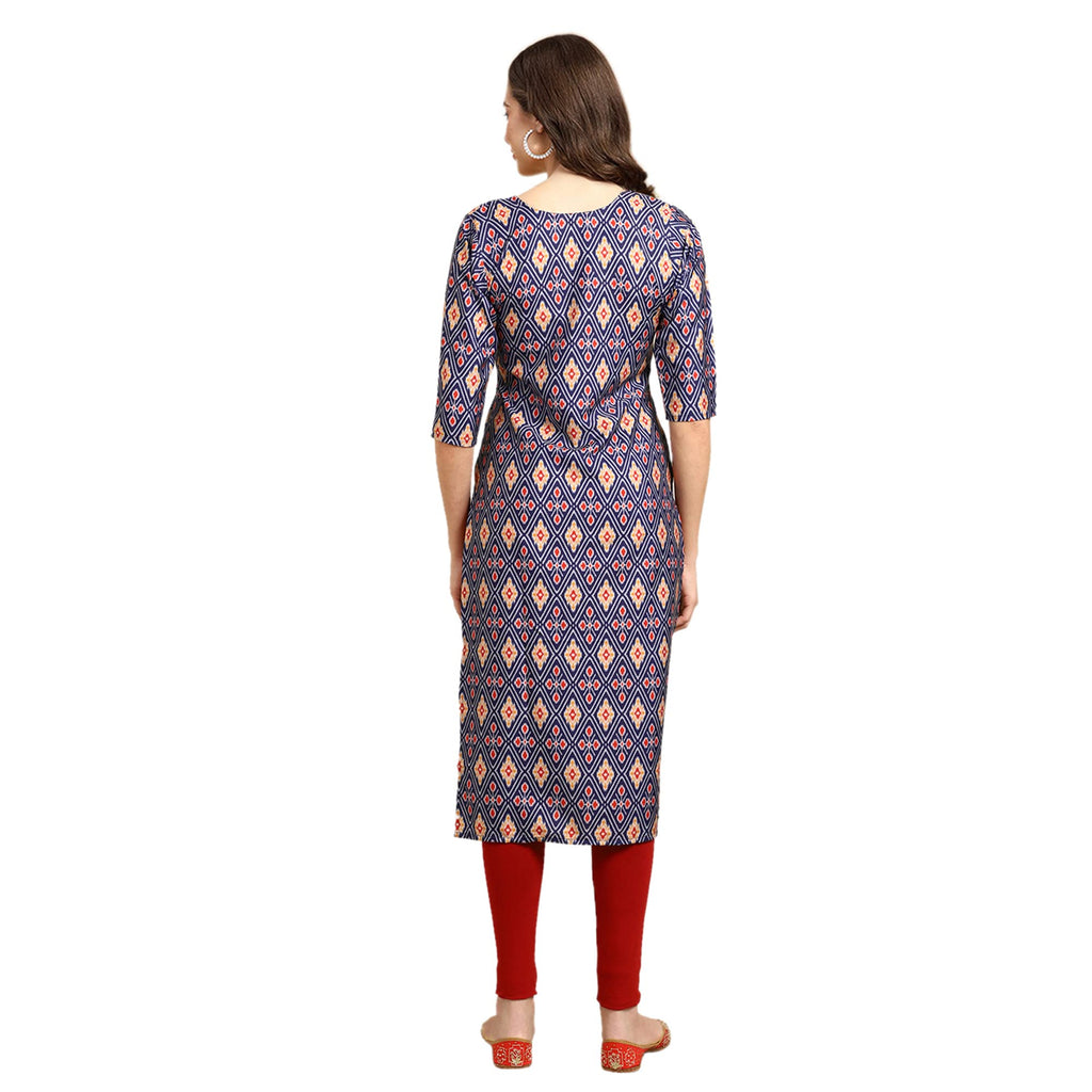 Pinkmint Women'S Crepe Digital Print Straight Kurta [Pack Of 5] (Cch-347-354-349-372-362)