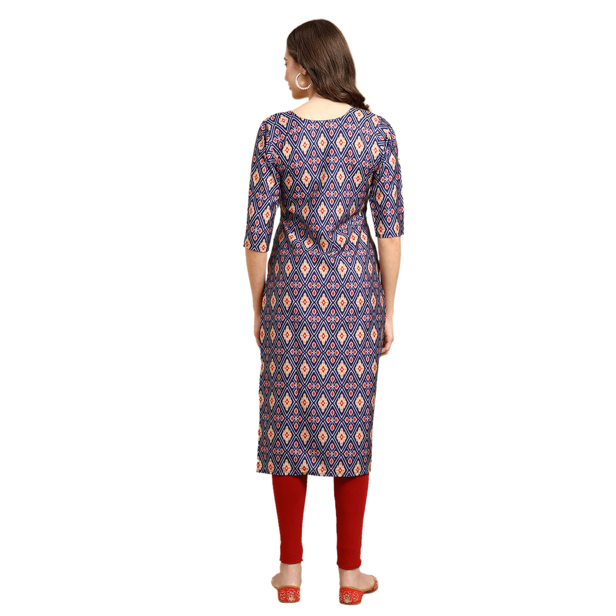 Pinkmint Women'S Crepe Digital Print Straight Kurta [Pack Of 5] (Cch-347-354-349-372-362)