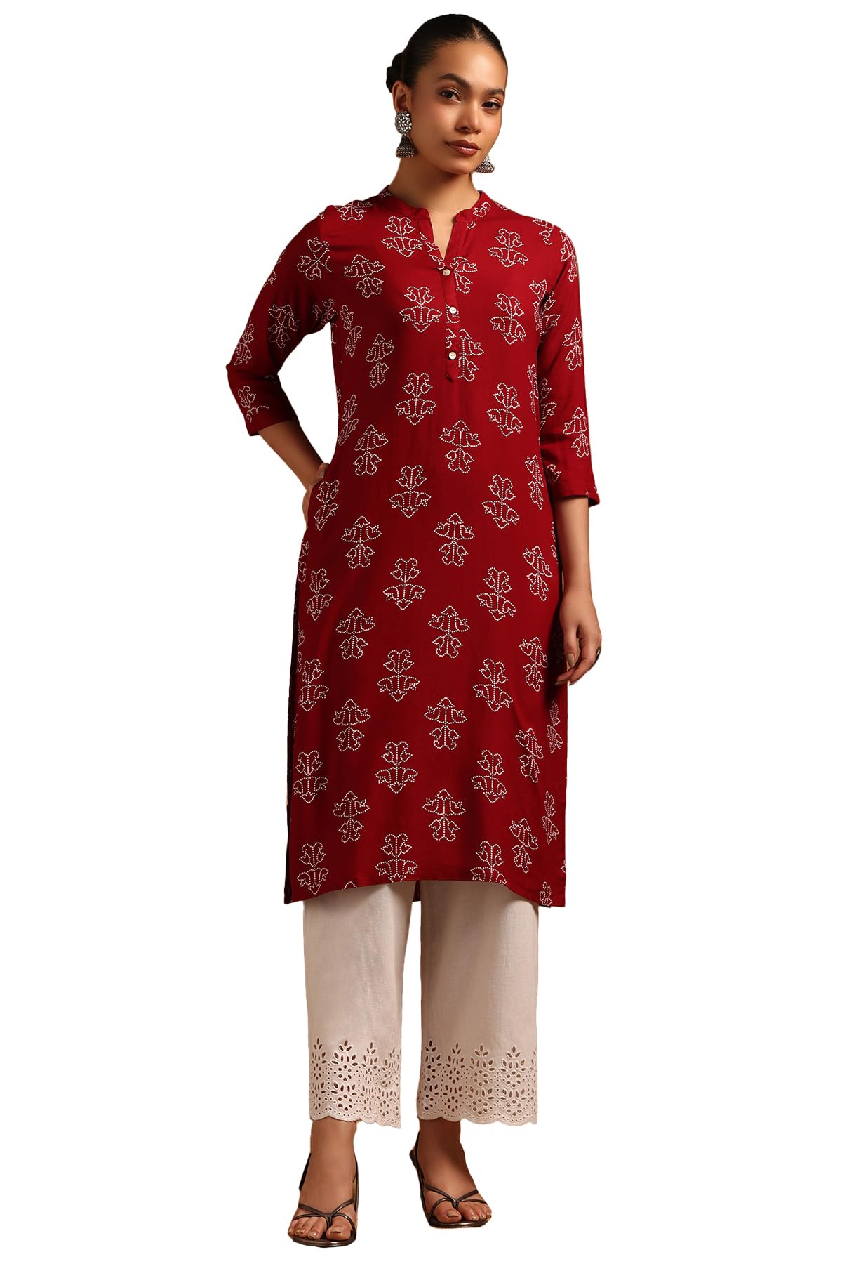 Soch Women Rayon Ethnic Motifs Kurta with Na