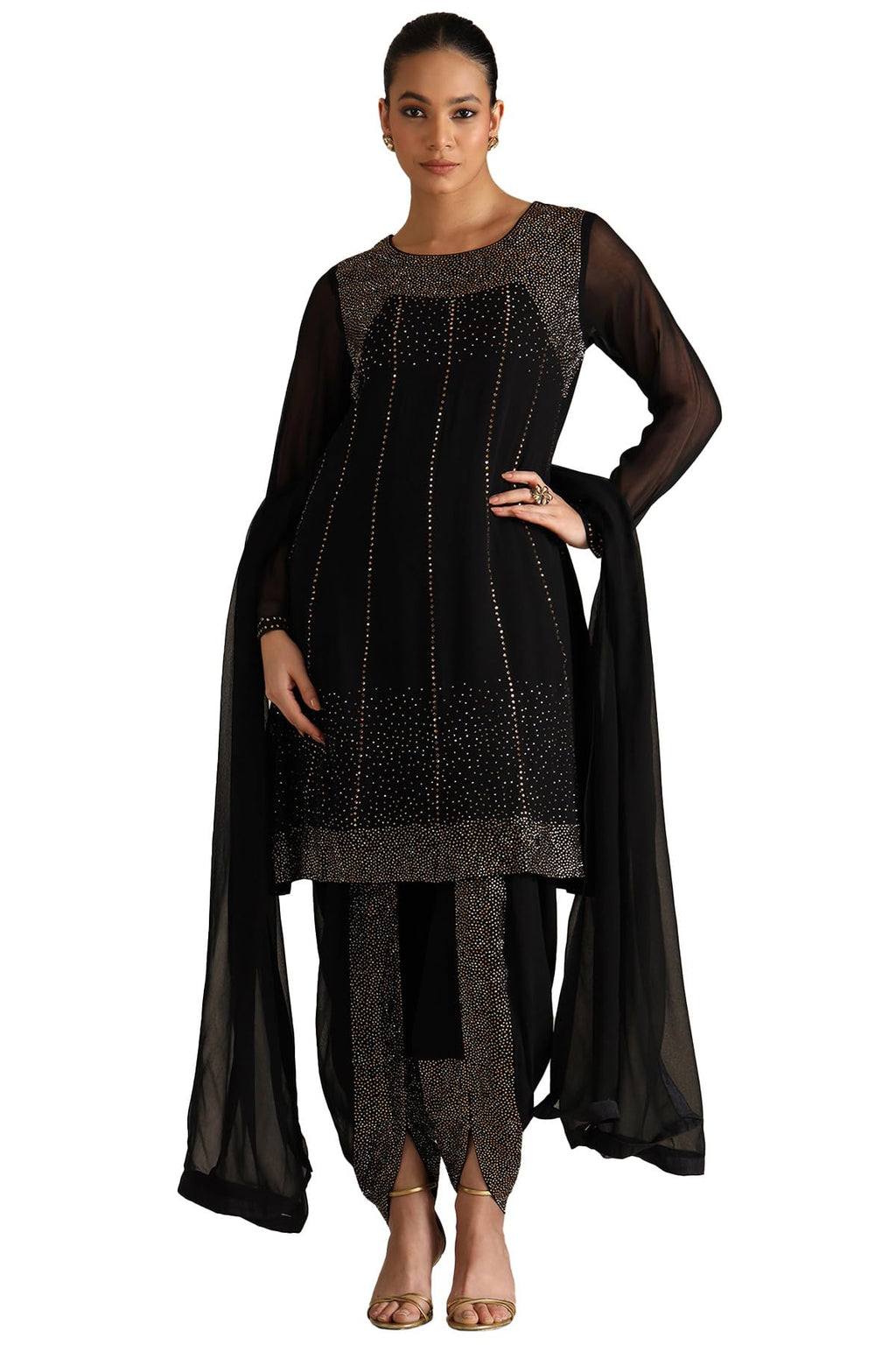 Soch Women Georgette Suit Set with Work