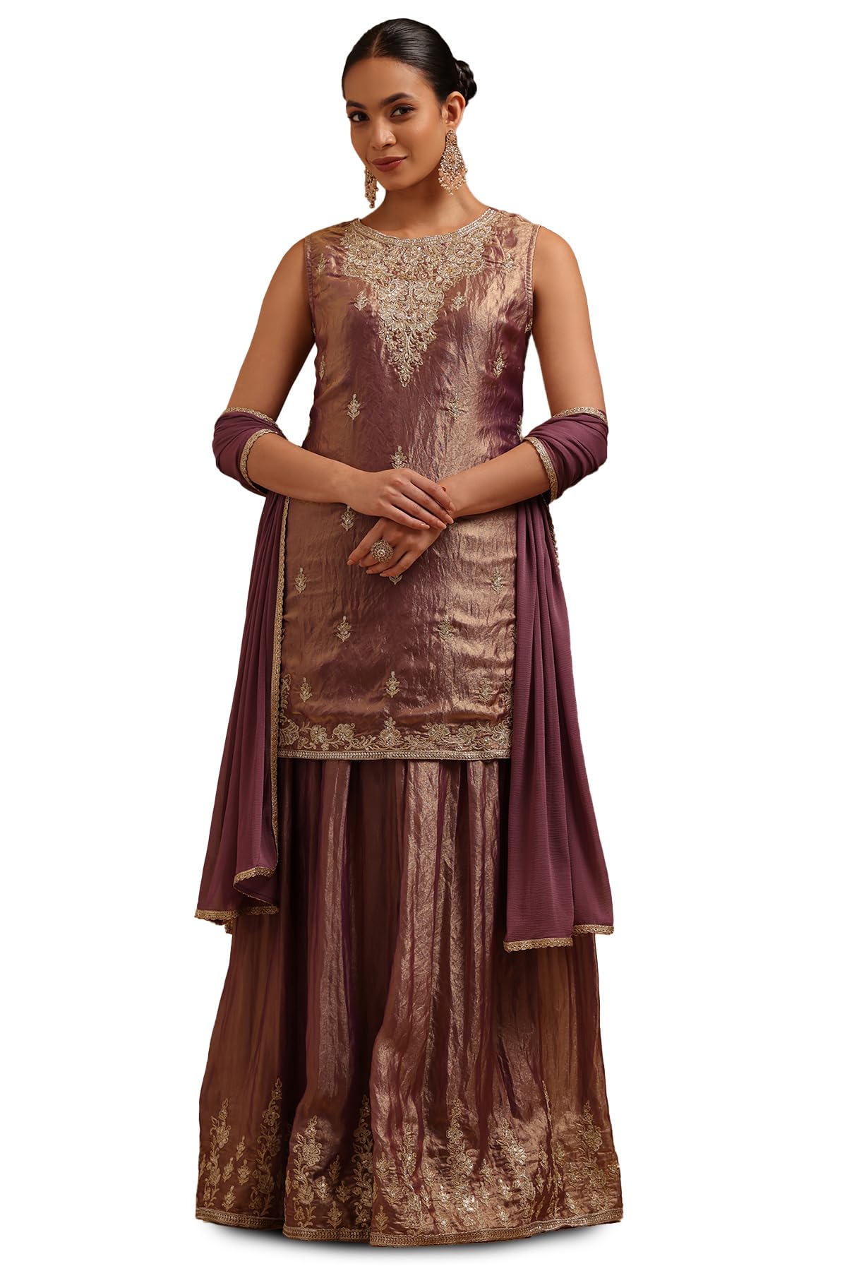 Soch Women Fendi Embroidered Suit Set with Sequins