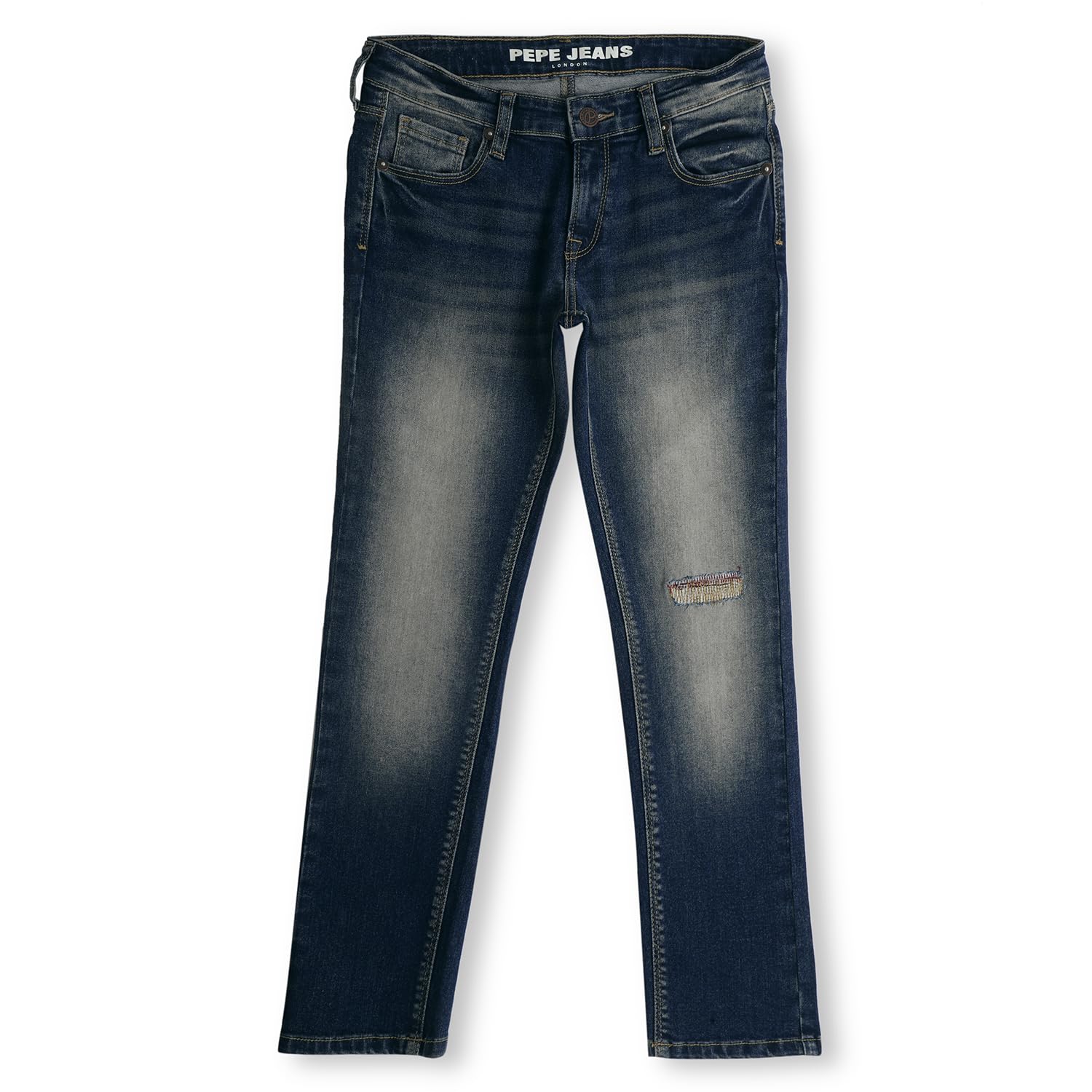 Pepe Jeans BoyS Slim Jeans (Pb202160Q03_Dark Tint Indigo Blue