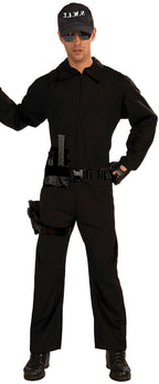 Forum Novelties Men's S.W.A.T. Jumpsuit, Black, One Size