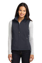Port Authority Ladies Core Soft Shell Vest XL Battleship Grey