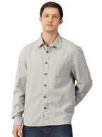 Thomas Scott Mens Classic 100% Cotton Casual Shirt Grey