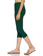 Rupa Softline Capri Leggings For Women Cotton Elastane Ultra Soft Free Size Stretch Fit
