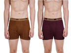 PRAKASAM COTTON -Marlow Mens 100% Pure Combed Cotton Outer Elastic Plain Trunks (Pack of 2)