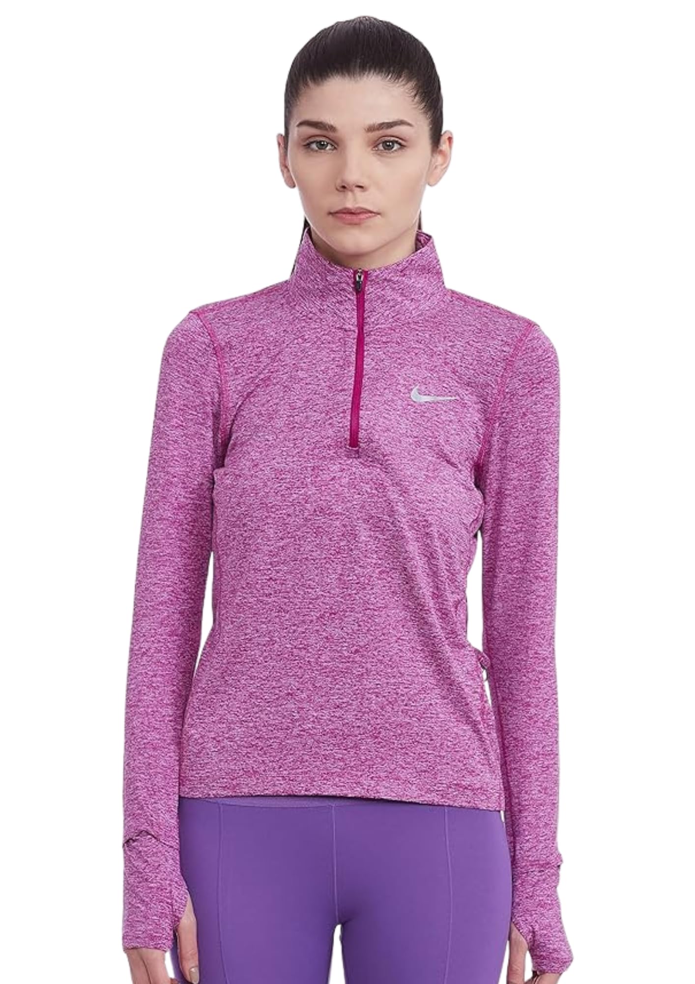 Nike Floral Regular Long Sleeve Top Women Novelty T-Shirts