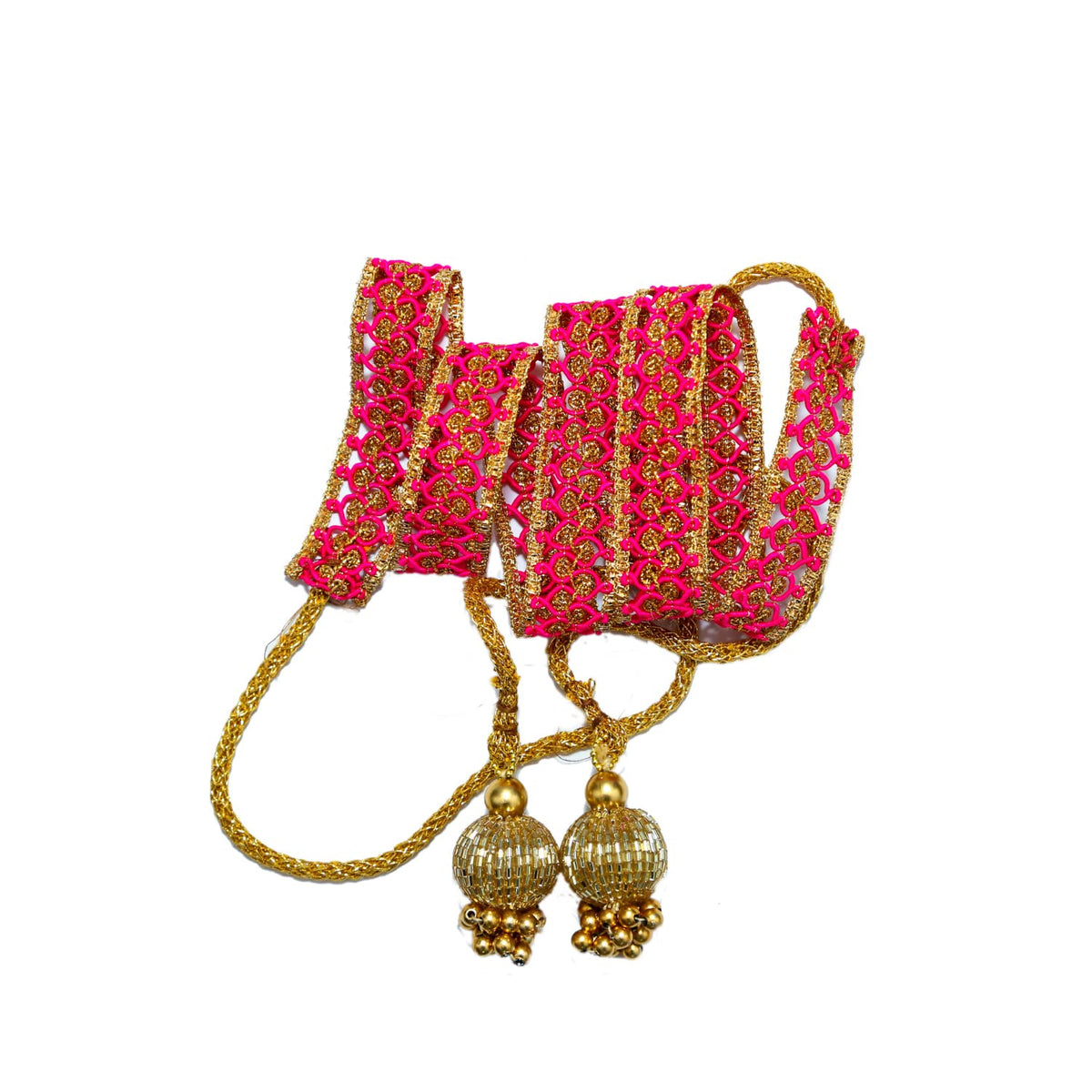 Beautiful Pink Saree Belt For Women | Perfect For Sarees, Lehengas, Frocks, Gowns (18) 18