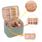 OCHEAL Makeup Bag,Large Travel Makeup Bag Organizer Cosmetic Bags for Women Washable Make Up Bag Makeup Organizer Case with Divi