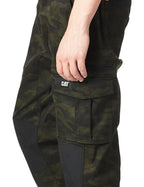 Caterpillar Men's Slim Fit Work Cargo Pant, Night CAMO, 36/32