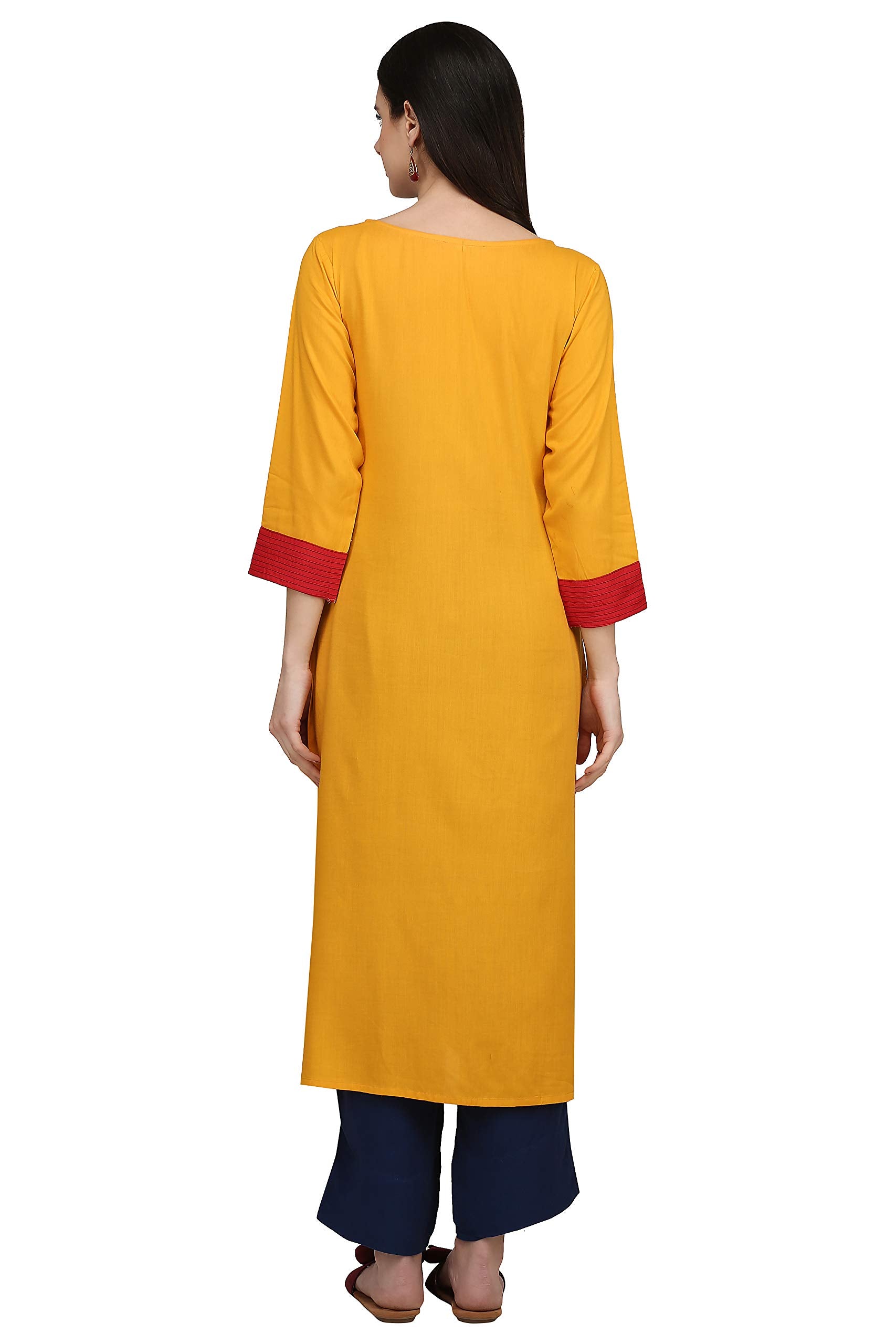 Gosriki Women Rayon Regular Kurta