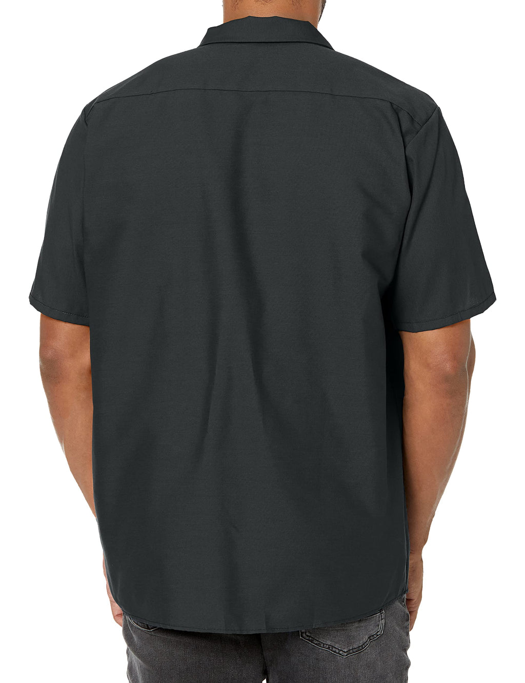 Red Kap Men's Tall Industrial Work Shirt, Regular Fit, Short Sleeve, Charcoal, 3X-Large