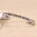 Btysun Friendship Bracelets Friend Christmas Gifts for Friends Cuff Bracelets for Women Xmas Gift Female Sister Coworker