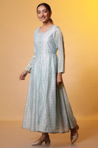 Aurelia WomenS Rayon Kurta Set (24Fed10603_Blue