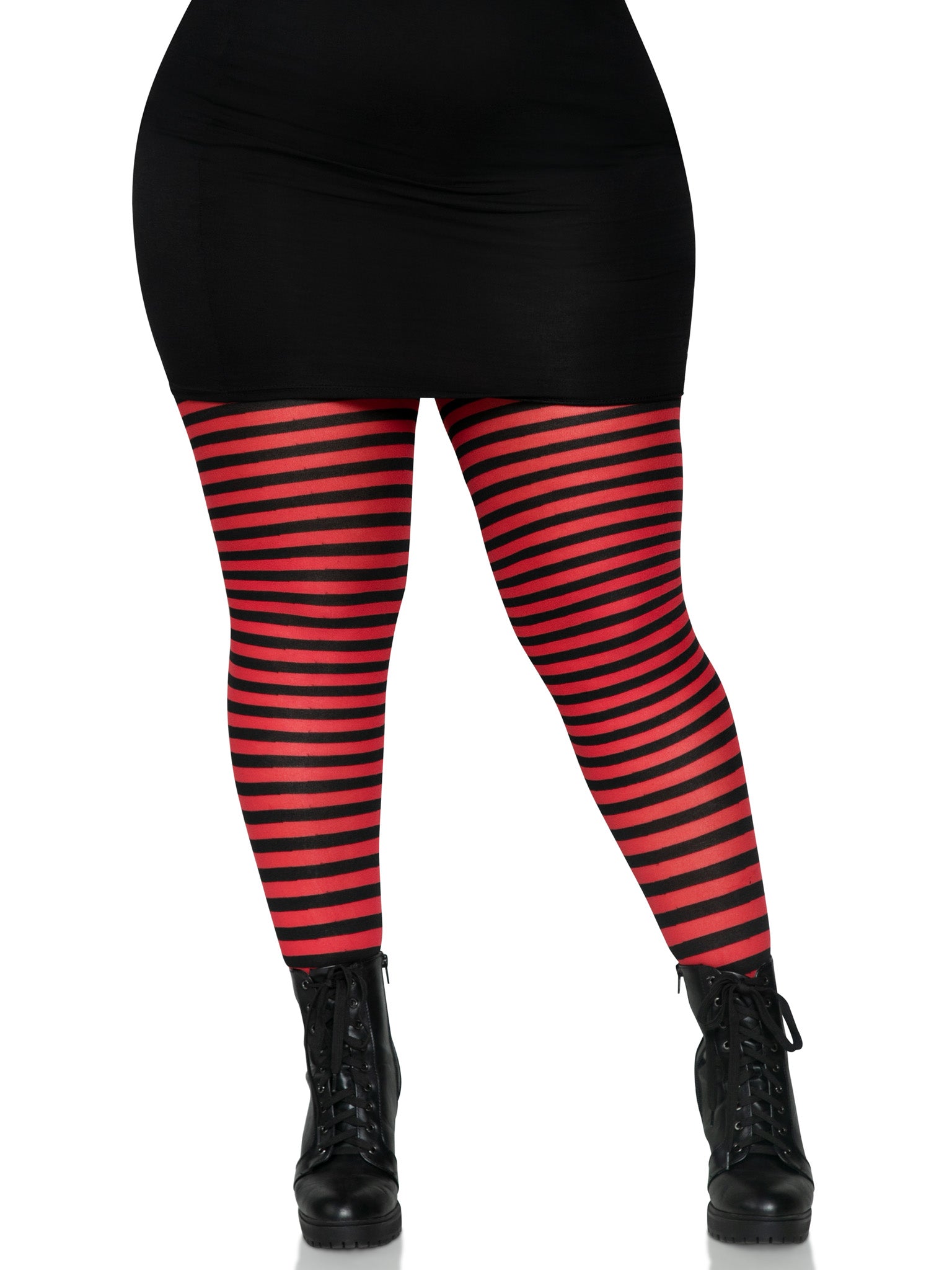 PLUS SIZE STRIPED TIGHTS PLUS