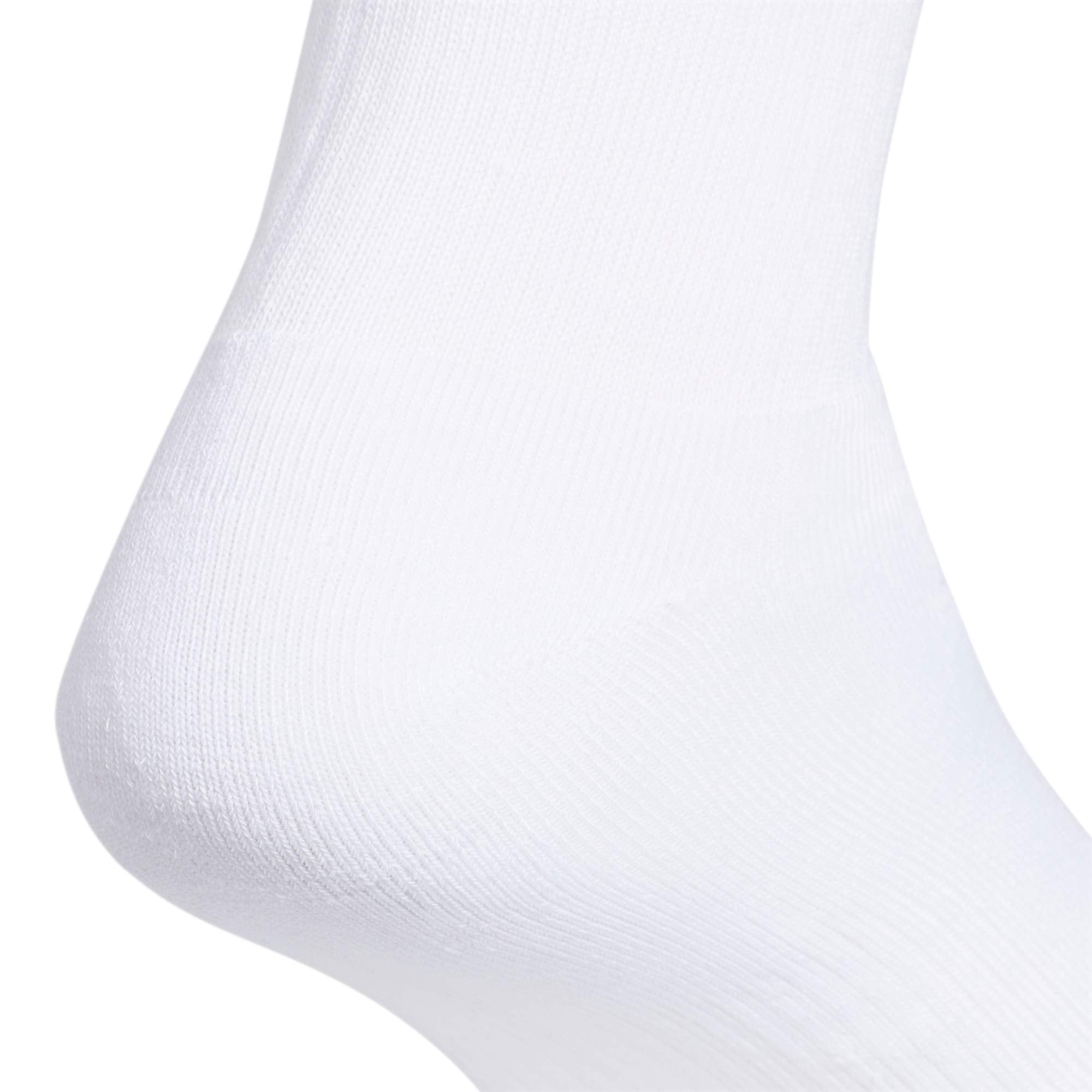 adidas Originals Trefoil (6-Pair) Crew Sock, White, Large