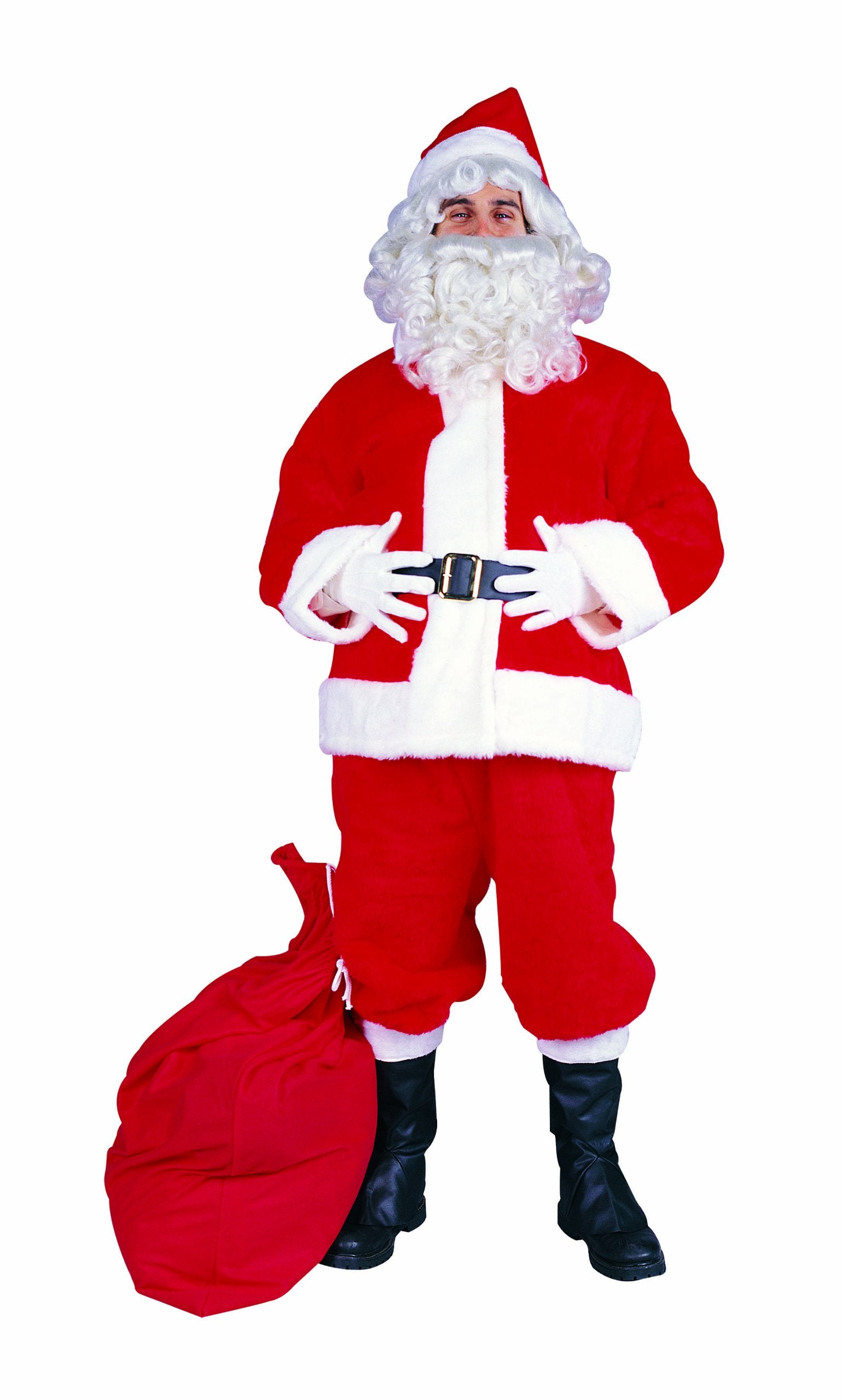 RG Costumes Men's X-Large Plus-Size Santa Claus Suit, Red
