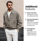 Weatherproof Men's Golf Jacket - Lightweight Windbreaker, Water-Resistant Microfiber Shell, Perfect for Golf & Casual Wear, Will